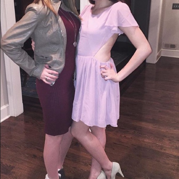 Low back mauve float dress - Picture 3 of 3